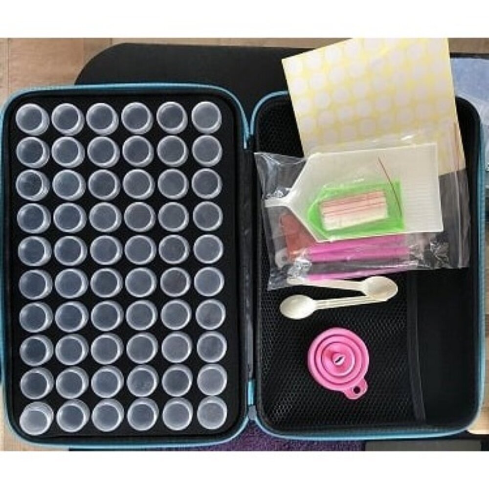 New Diamond Painting Storage Container, Accessory Kit with Tools, Shockproof